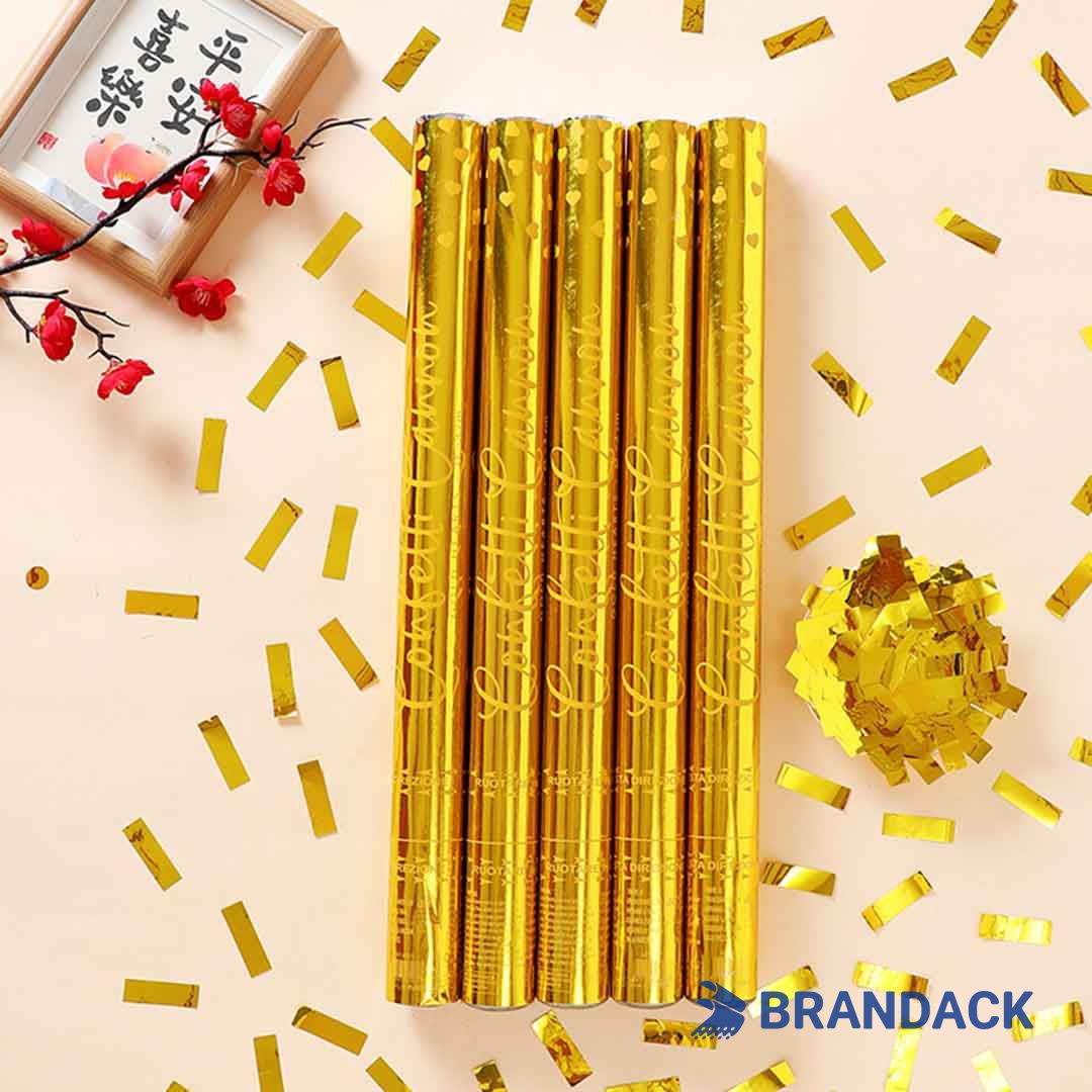 Custom Large Party Confetti Poppers Tailored to Brand