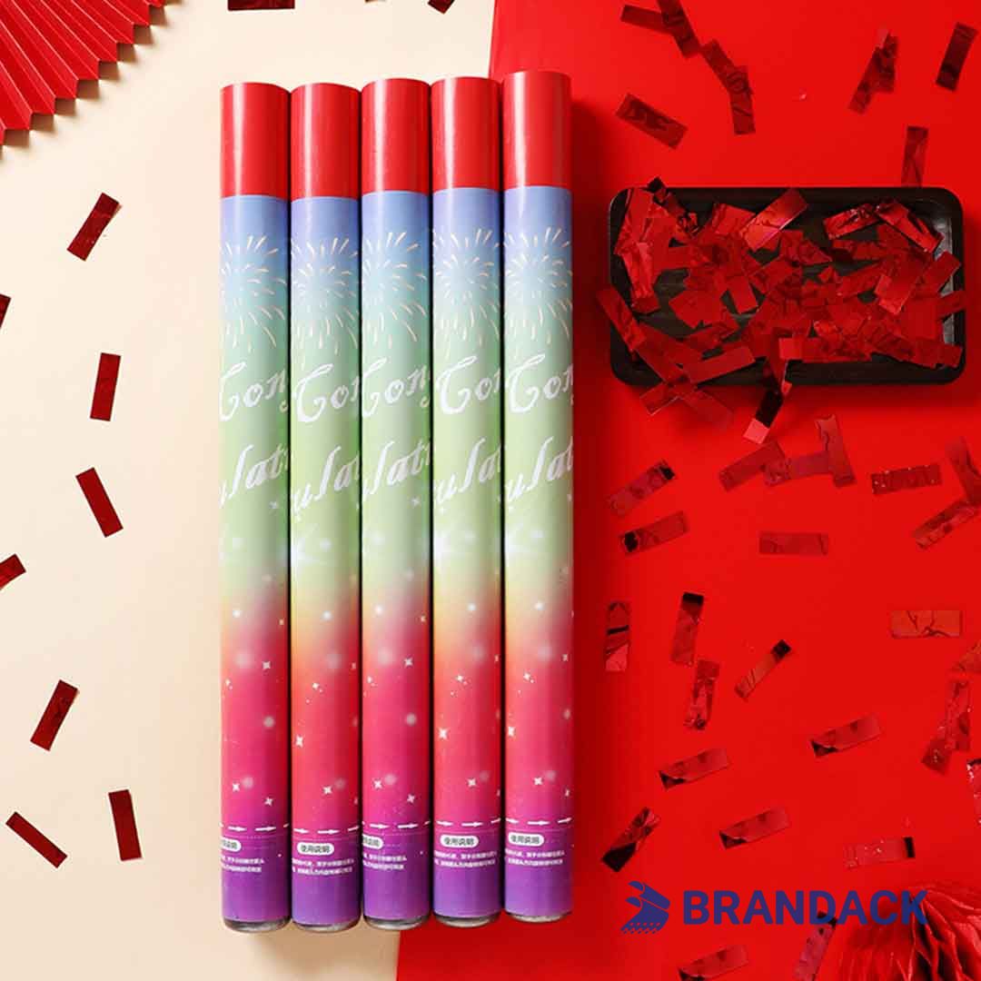 Custom Large Party Confetti Poppers Tailored to Brand