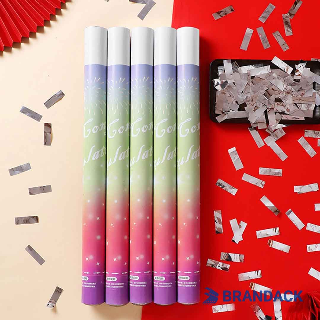 Custom Large Party Confetti Poppers Tailored to Brand
