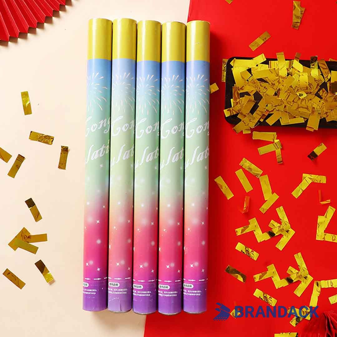 Custom Large Party Confetti Poppers Tailored to Brand