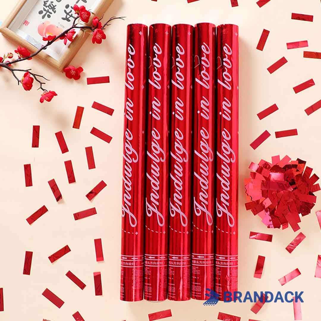 Custom Large Party Confetti Poppers Tailored to Brand