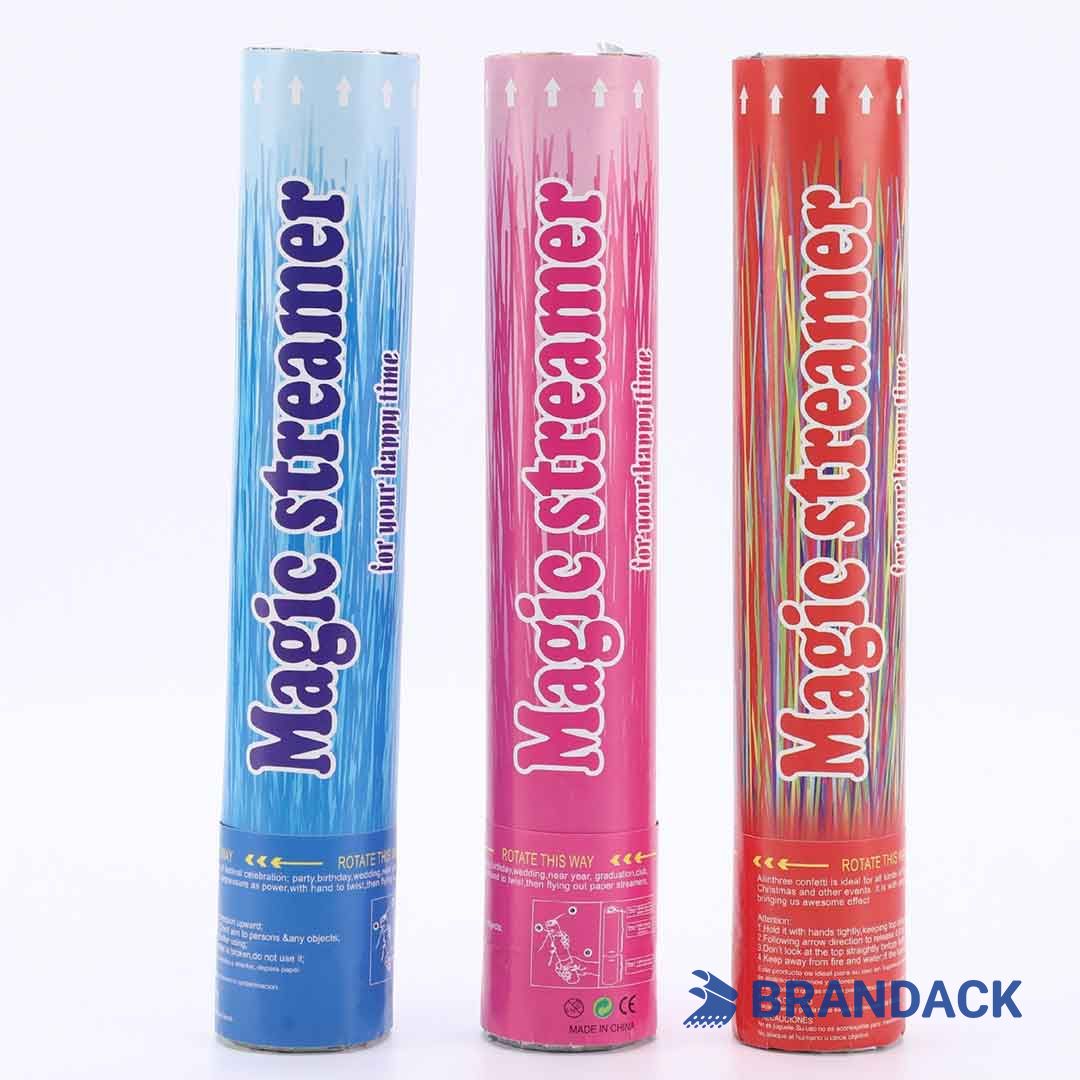 Handheld Confetti Streamer Poppers Custom with Design Services