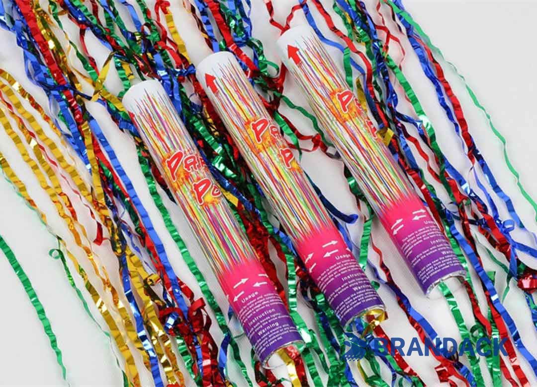 Handheld Confetti Streamer Poppers Custom with Design Services