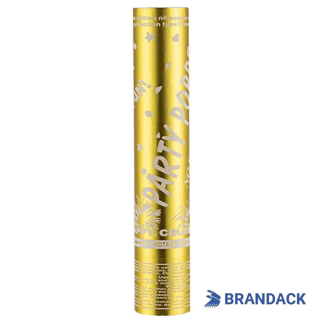 Gold Party Confetti Poppers Bulk Supplier with Design Service Gold Party Confetti Poppers Bulk Supplier with Design Service