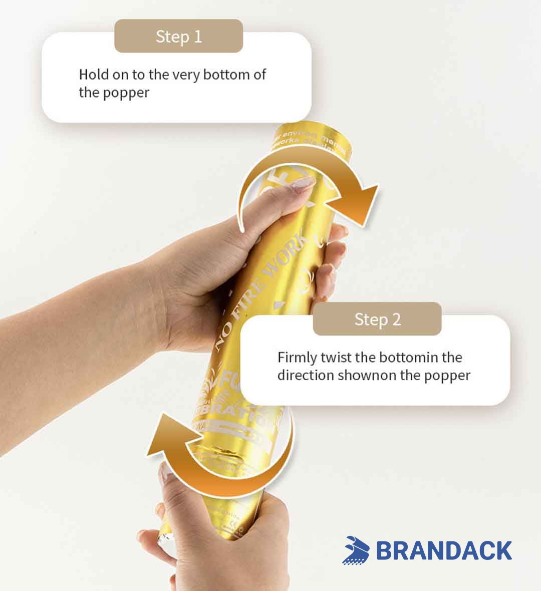 Gold Party Confetti Poppers Bulk Supplier with Design Service Gold Party Confetti Poppers Bulk Supplier with Design Service