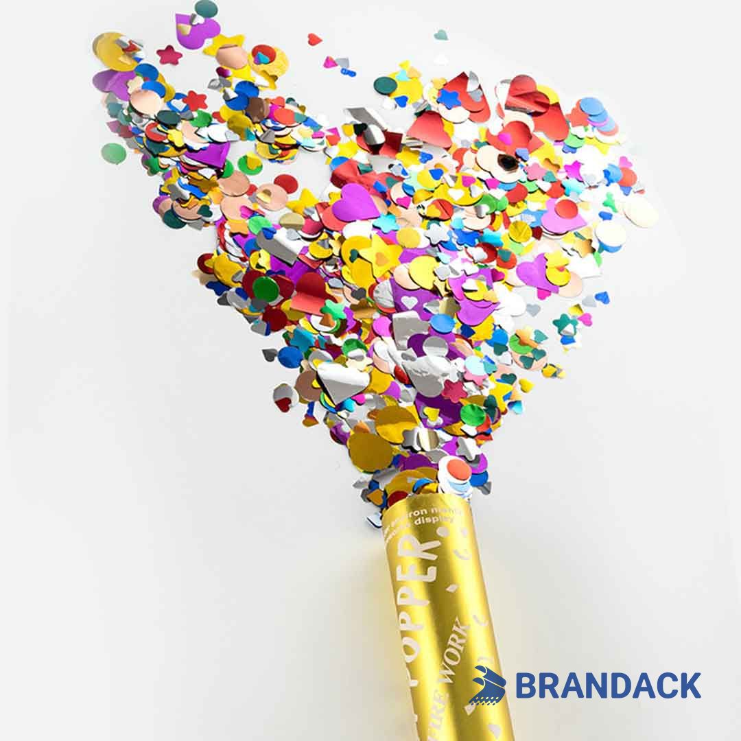 Gold Party Confetti Poppers Bulk Supplier with Design Service Gold Party Confetti Poppers Bulk Supplier with Design Service