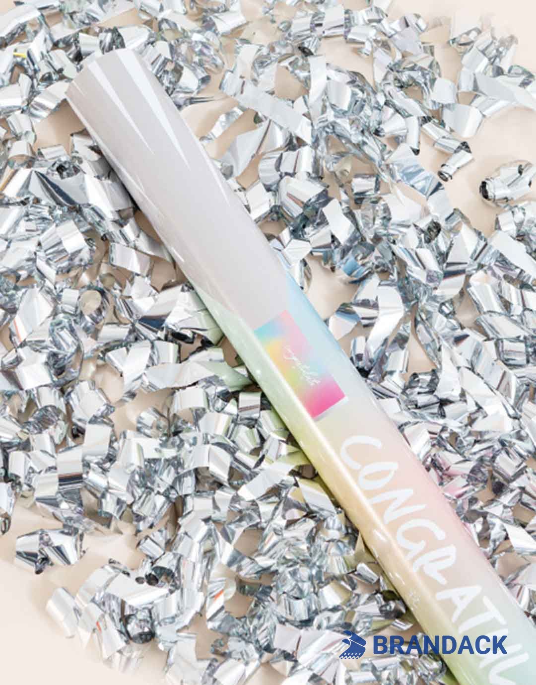 Celebration Party Confetti Poppers Tailored to Brand