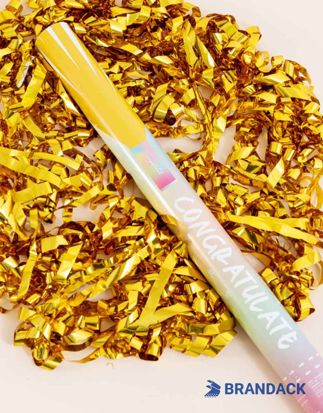 Celebration Party Confetti Poppers Tailored to Brand