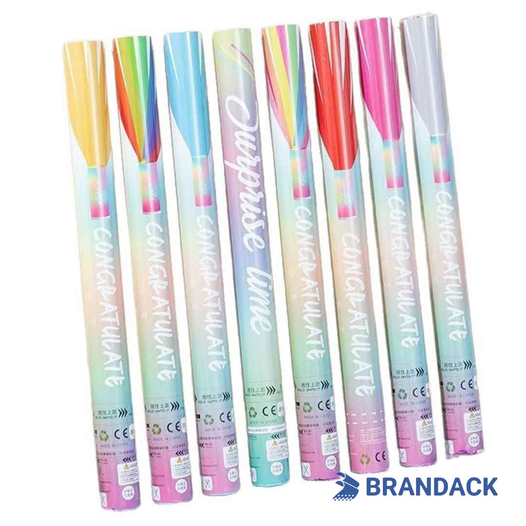 Celebration Party Confetti Poppers Tailored to Brand