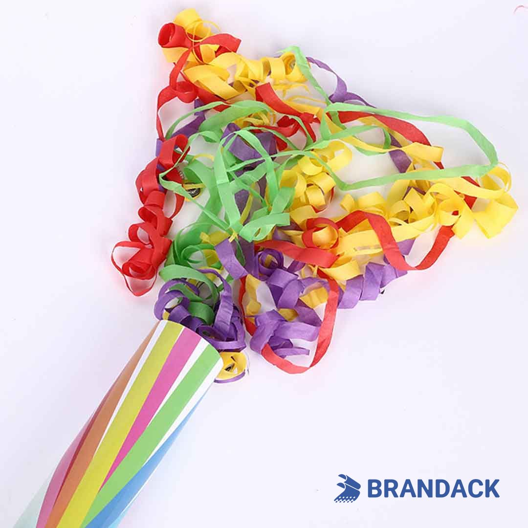 Celebration Party Confetti Poppers Tailored to Brand