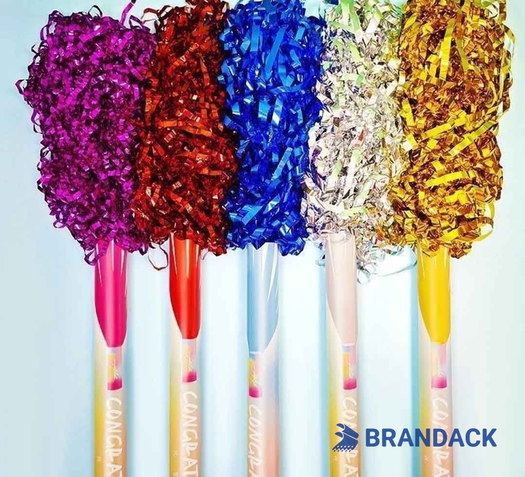 Celebration Party Confetti Poppers Tailored to Brand