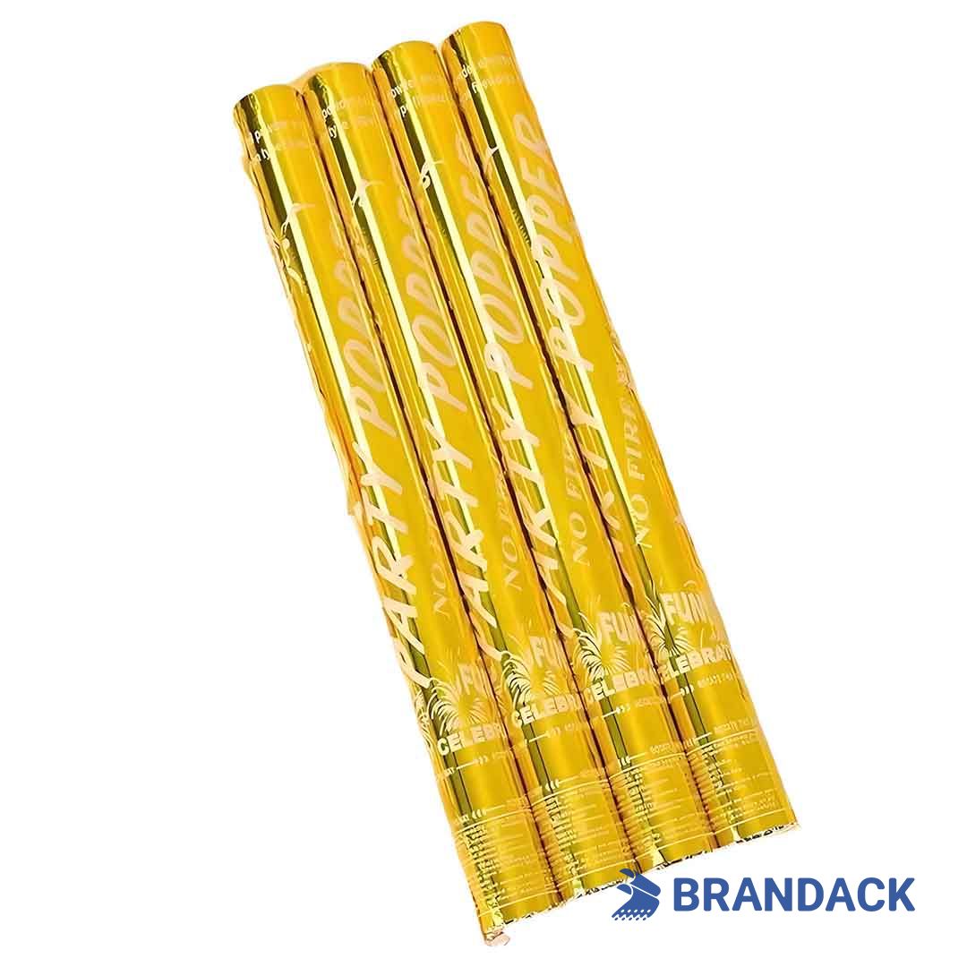 Bulk Buy Party Confetti Poppers Gold to Save Cost