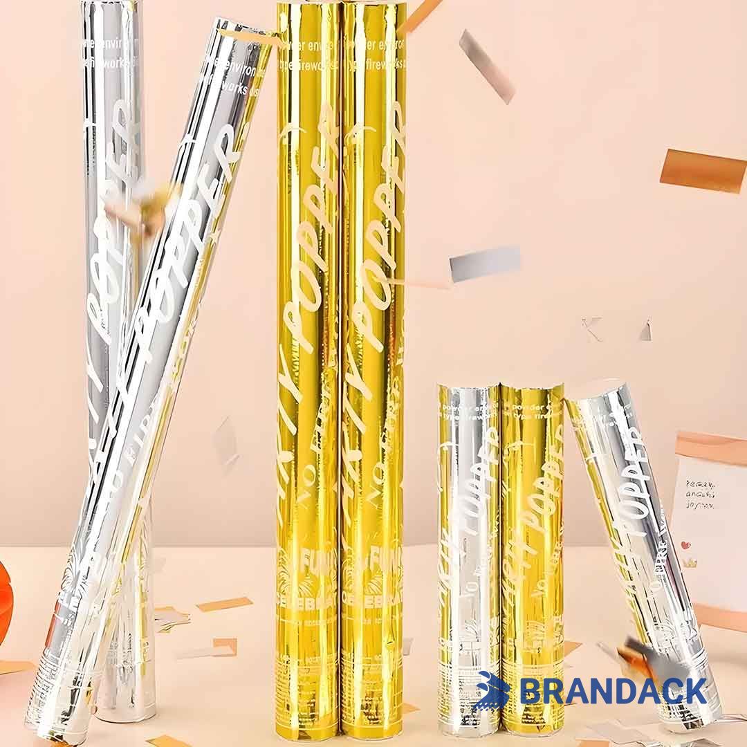 Bulk Buy Party Confetti Poppers Gold to Save Cost