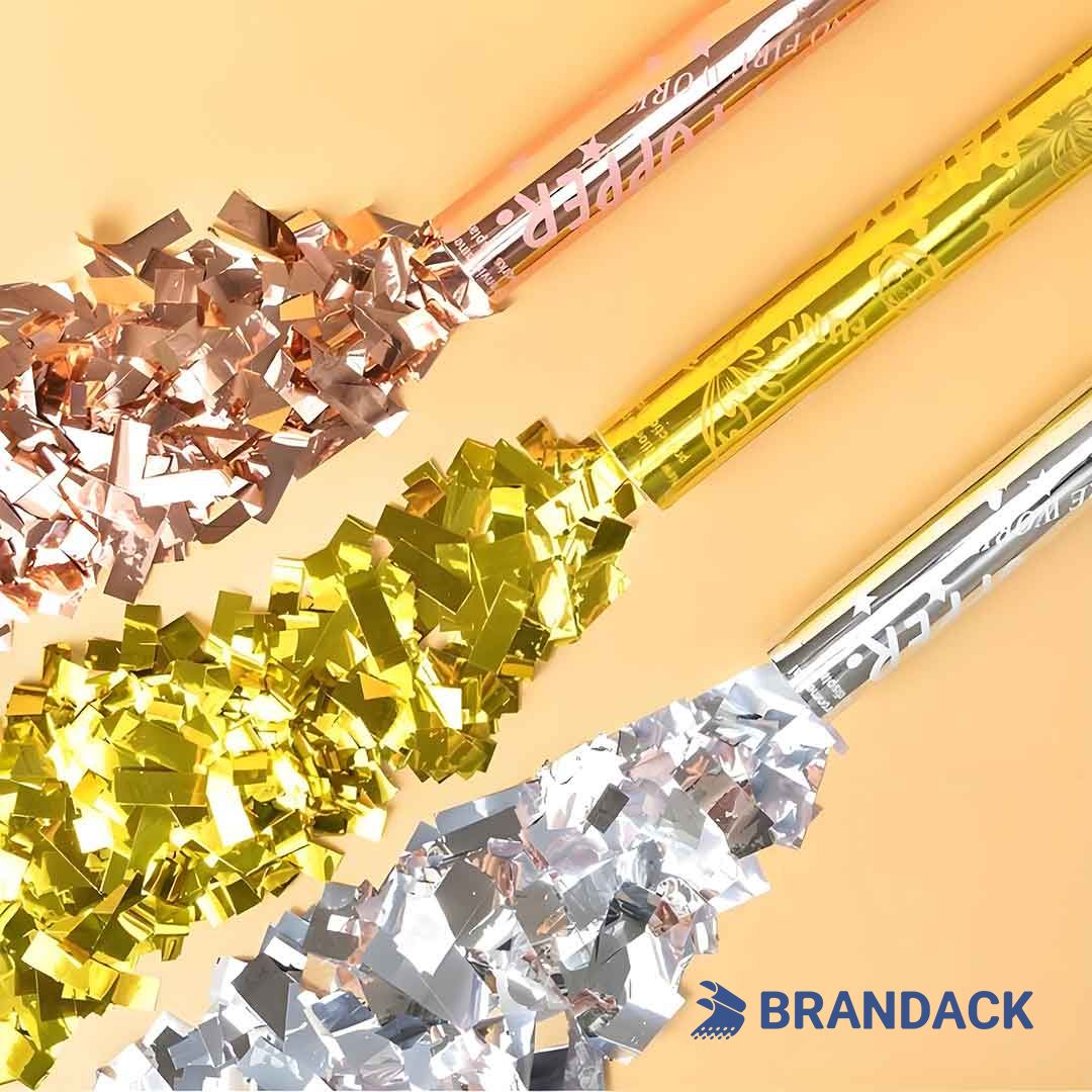 Bulk Buy Party Confetti Poppers Gold to Save Cost