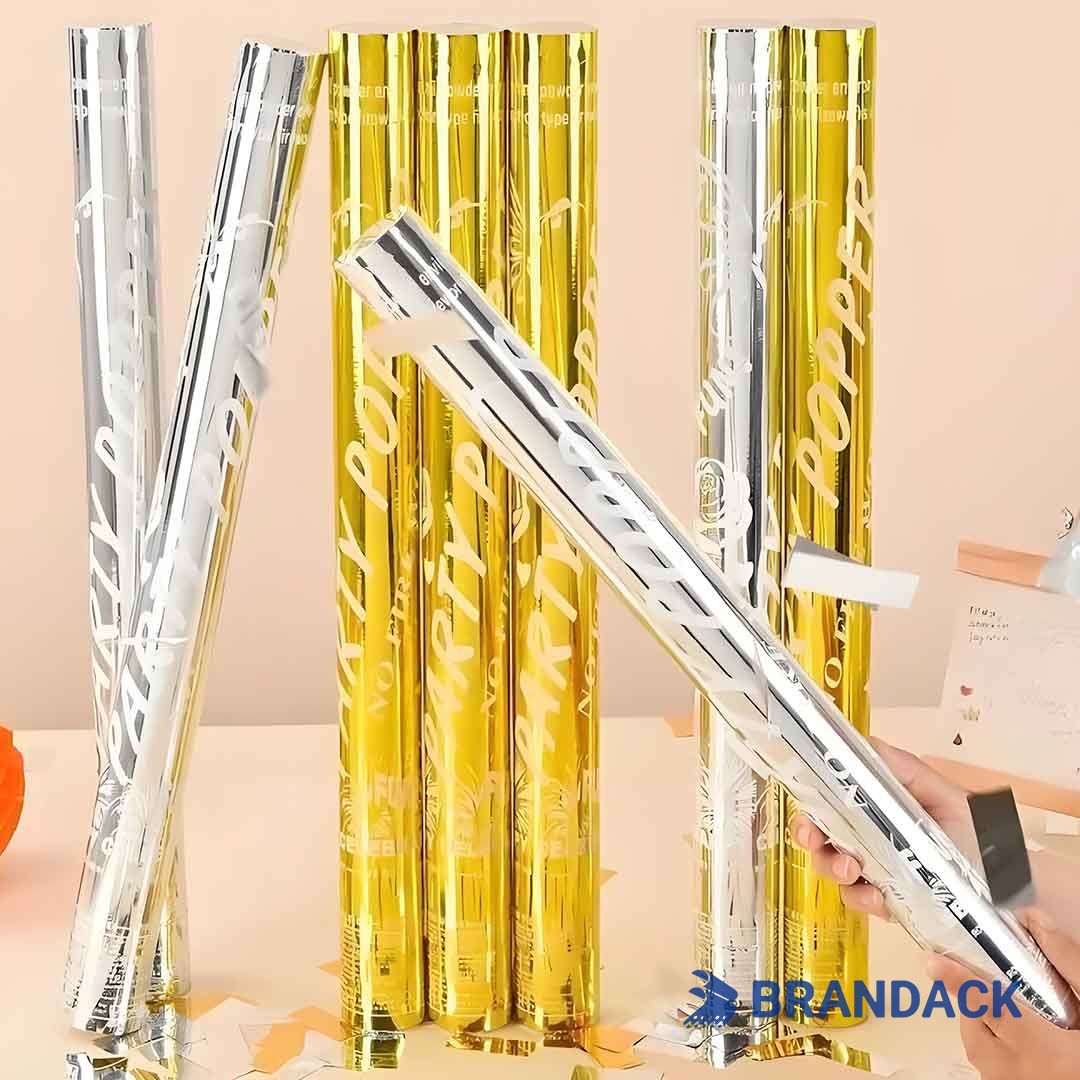 Bulk Buy Party Confetti Poppers Gold to Save Cost