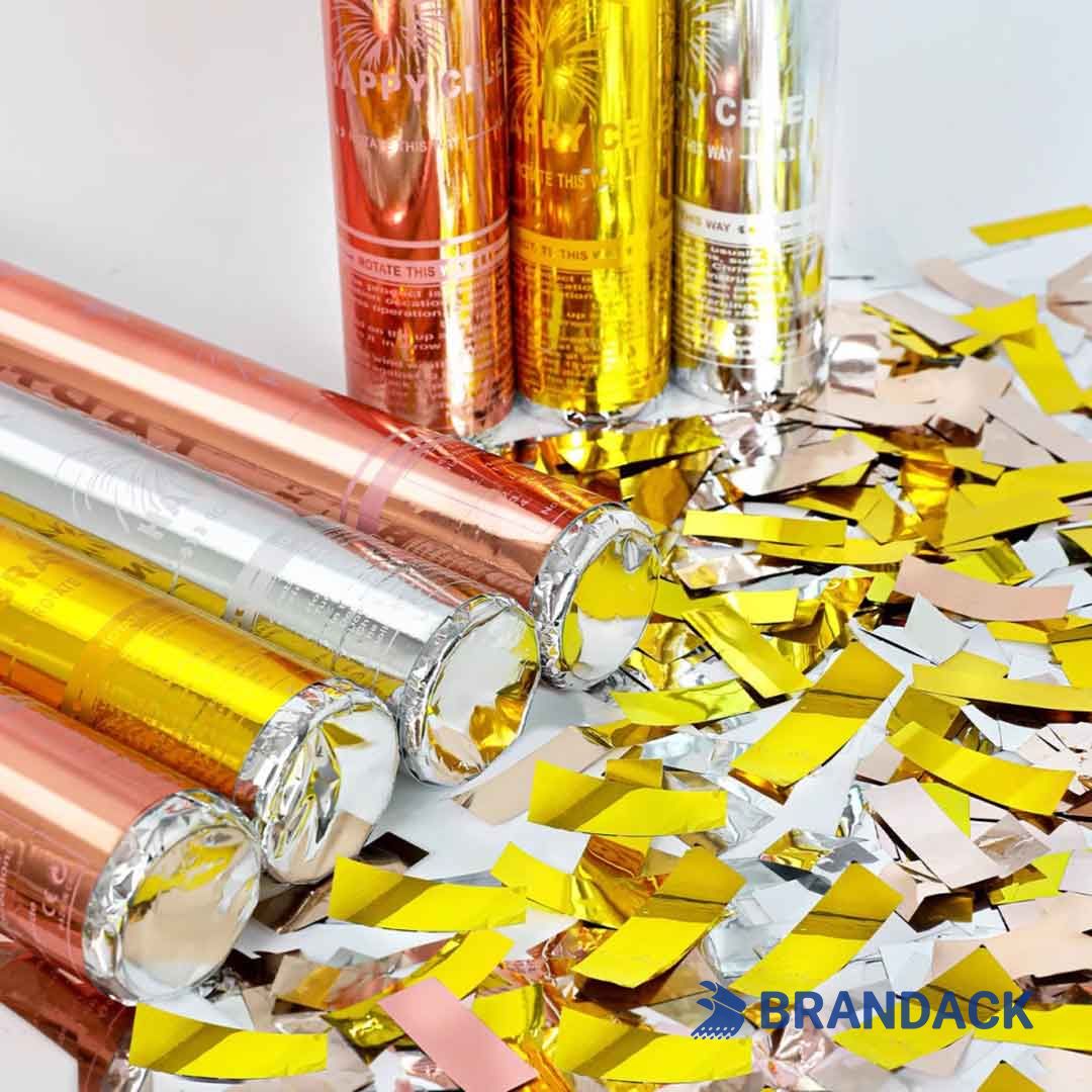 Bulk Buy Party Confetti Poppers Gold to Save Cost