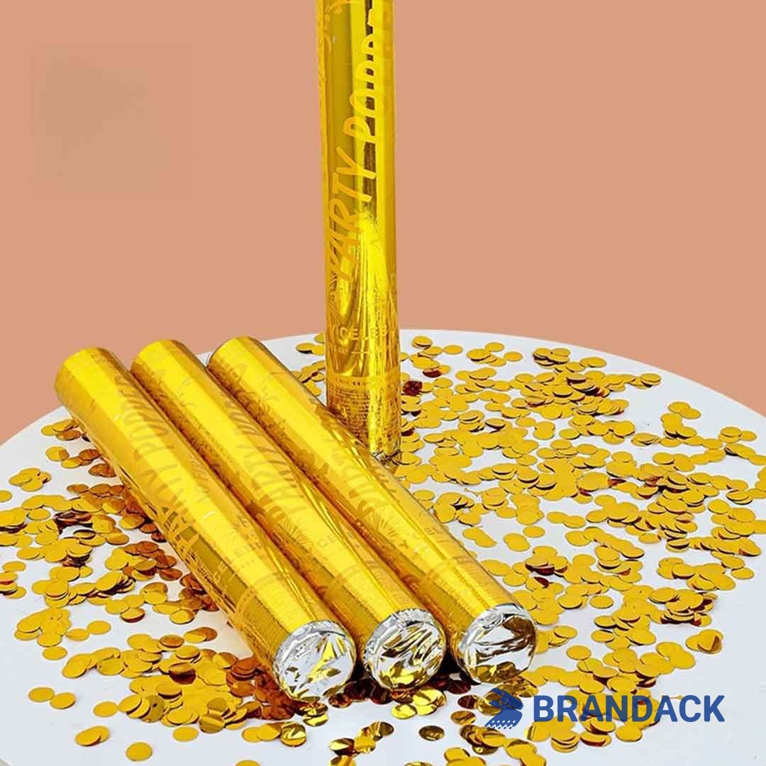Bulk Buy Party Confetti Poppers Gold to Save Cost