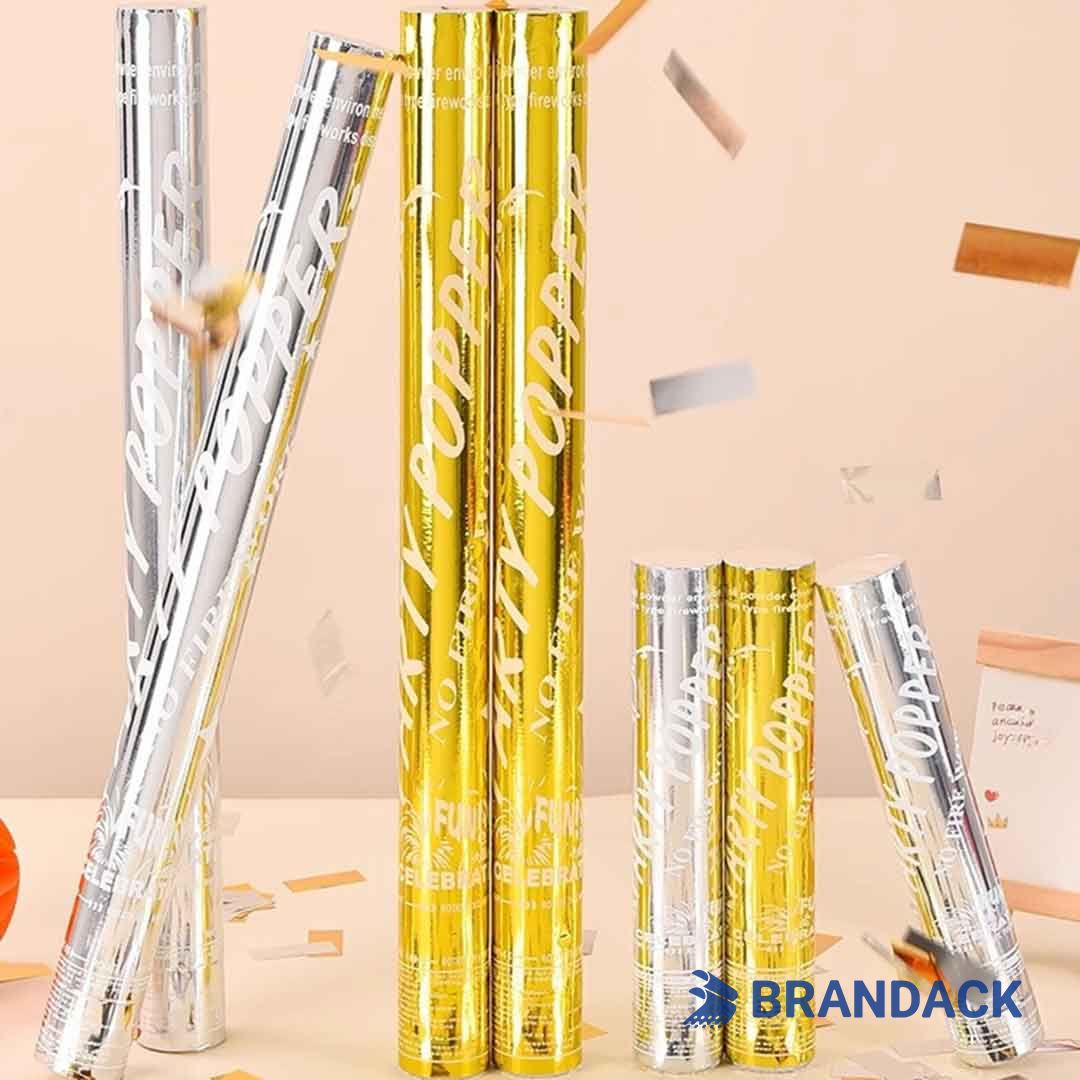 Bulk Buy Party Confetti Poppers Gold to Save Cost
