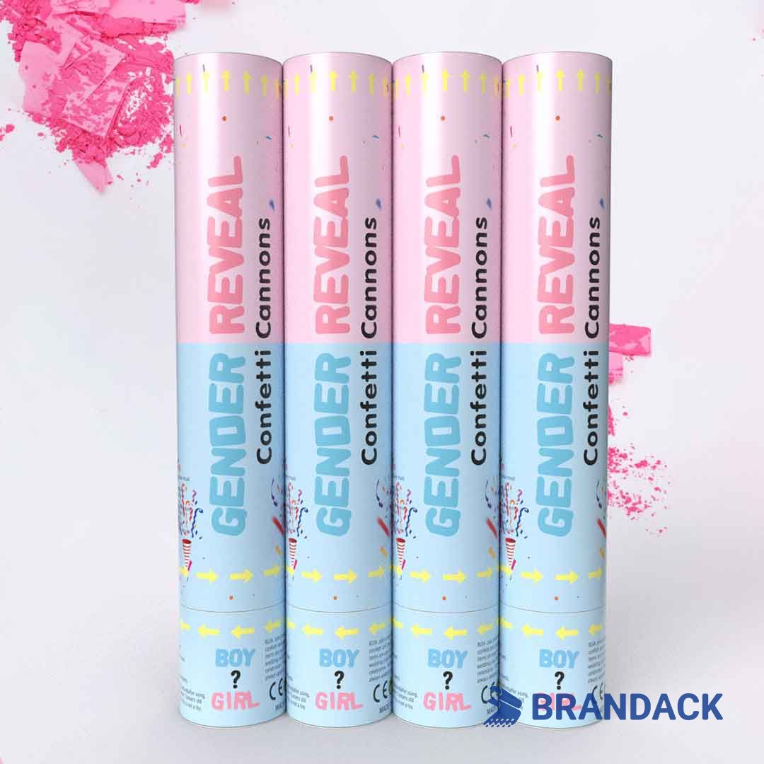 Custom Confetti Party Poppers for Gender Reveal