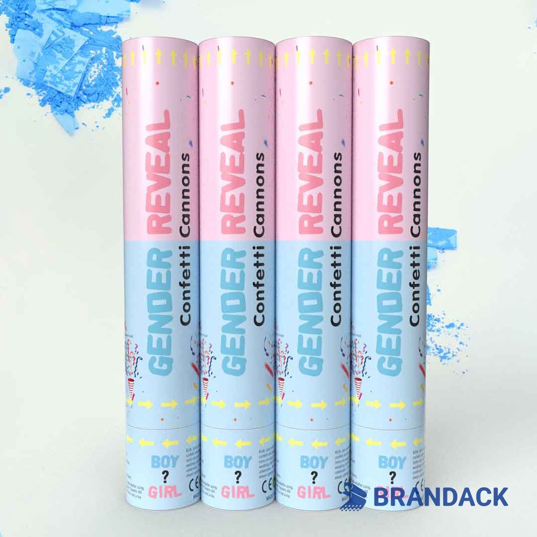 Custom Confetti Party Poppers for Gender Reveal