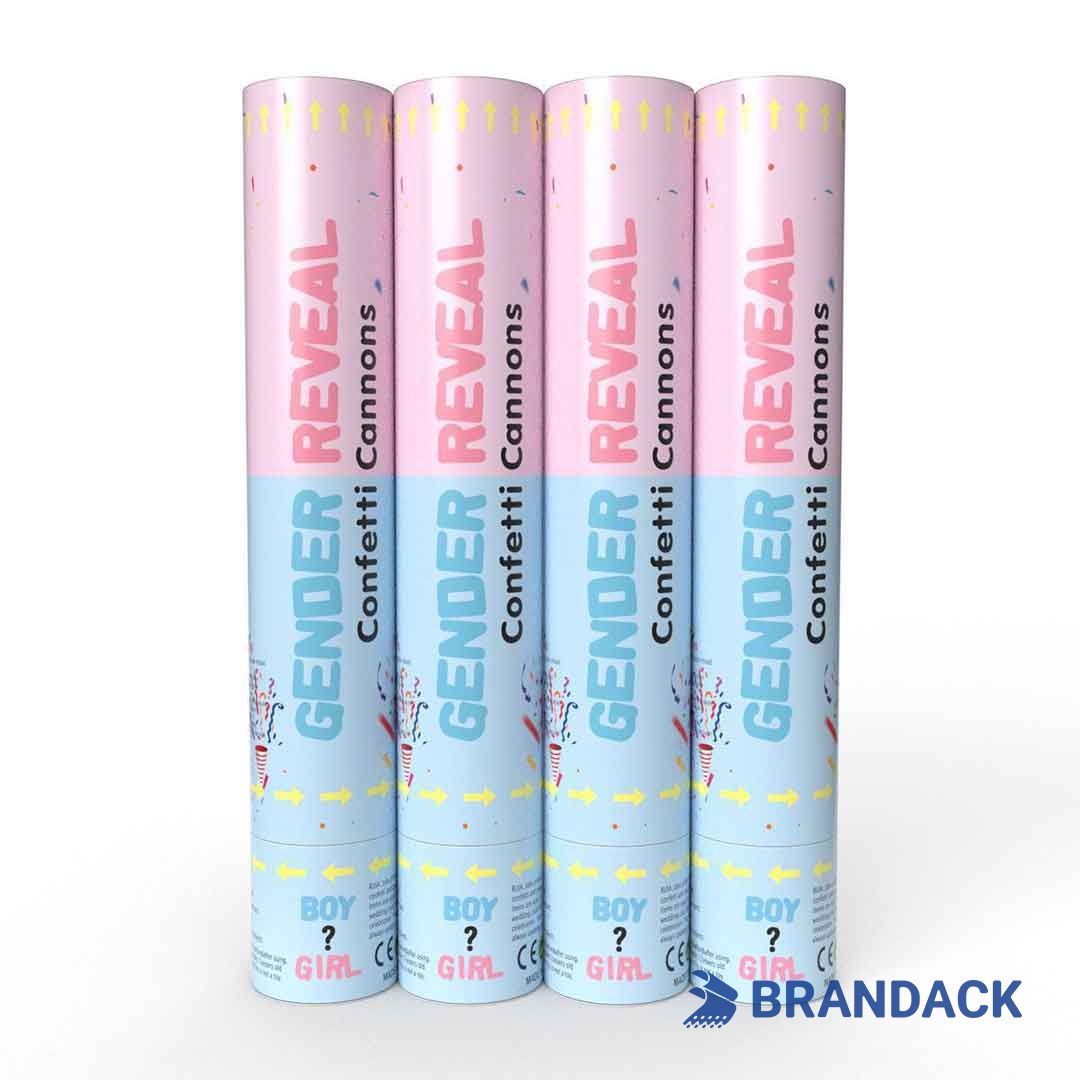 Custom Confetti Party Poppers for Gender Reveal
