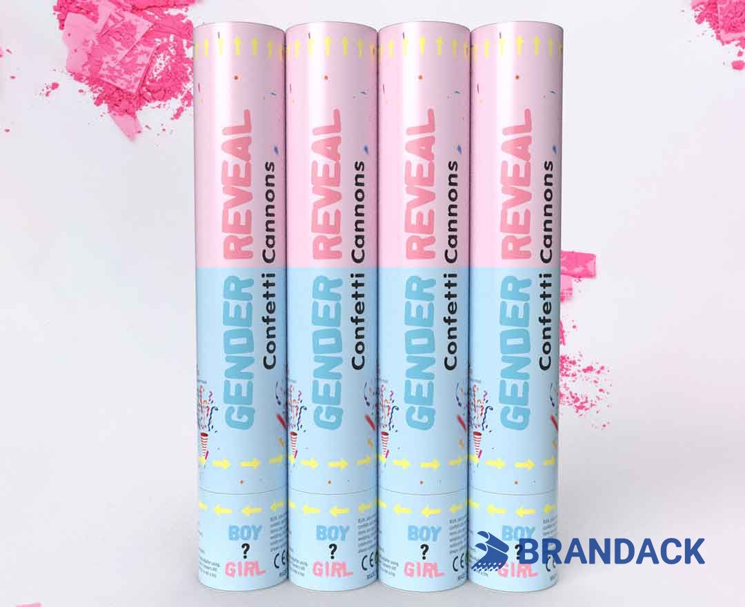 Gender Reveal Party Confetti Poppers Custom with Design Service