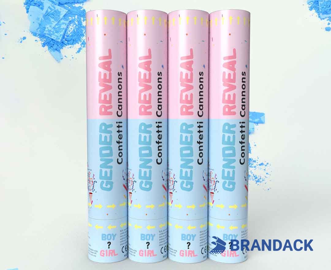 Gender Reveal Party Confetti Poppers Custom with Design Service