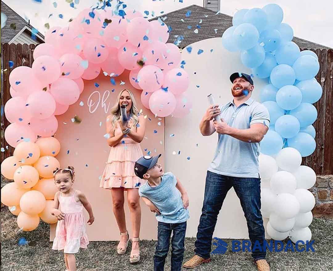 Gender Reveal Party Confetti Poppers Custom with Design Service