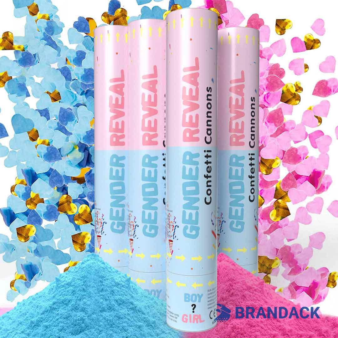 Gender Reveal Smoke Poppers Tailored to Brand