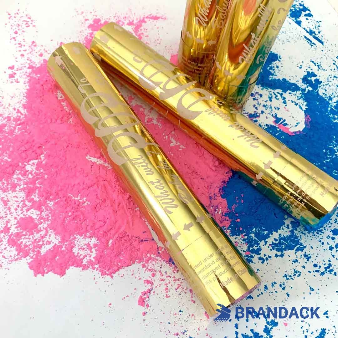 Gender Reveal Smoke Poppers Tailored to Brand