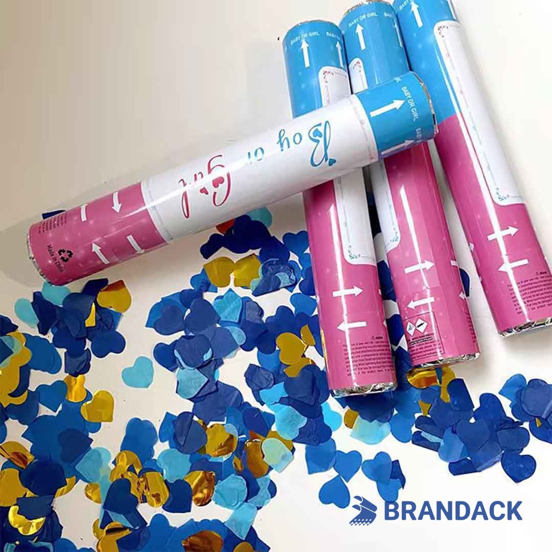 Gender Reveal Confetti Poppers Bulk Wholesale Supplier