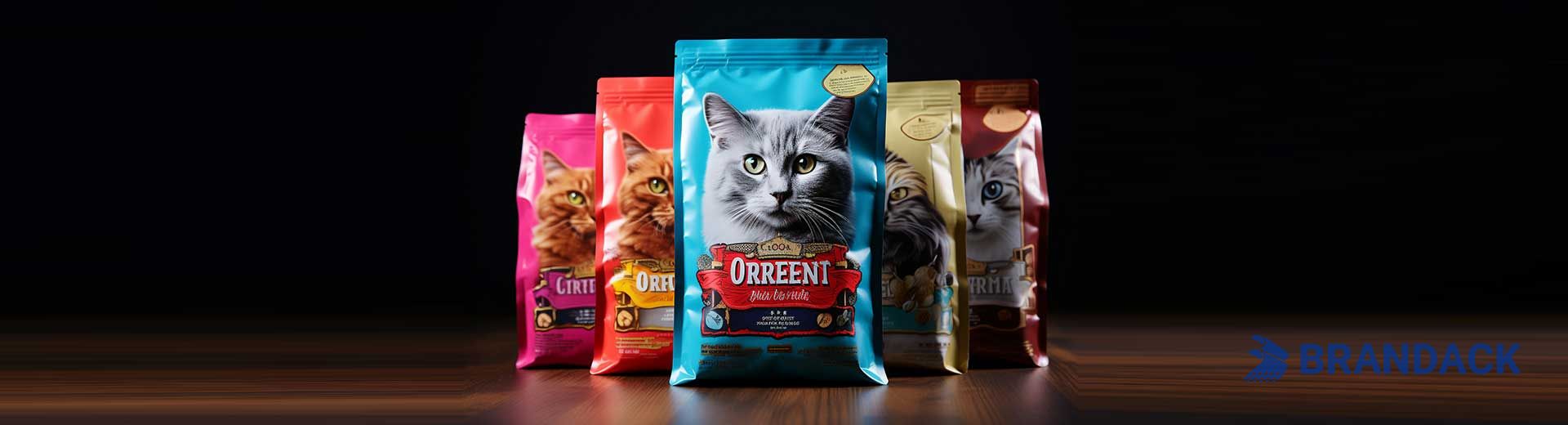 Pet Cat Food Packaging Pouches Kitten Snack Packet Solutions
