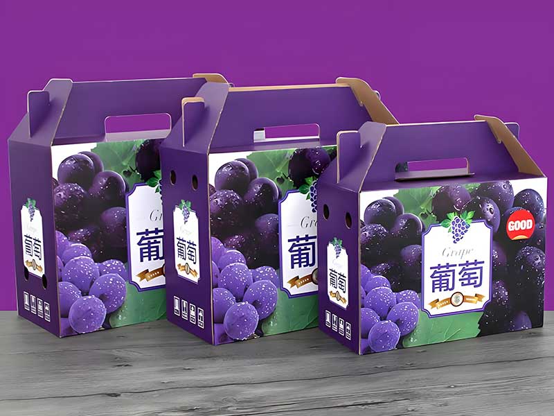 Custom Grape Fruit Packaging Boxes, Grape Packing Boxes for Moving & Protection
