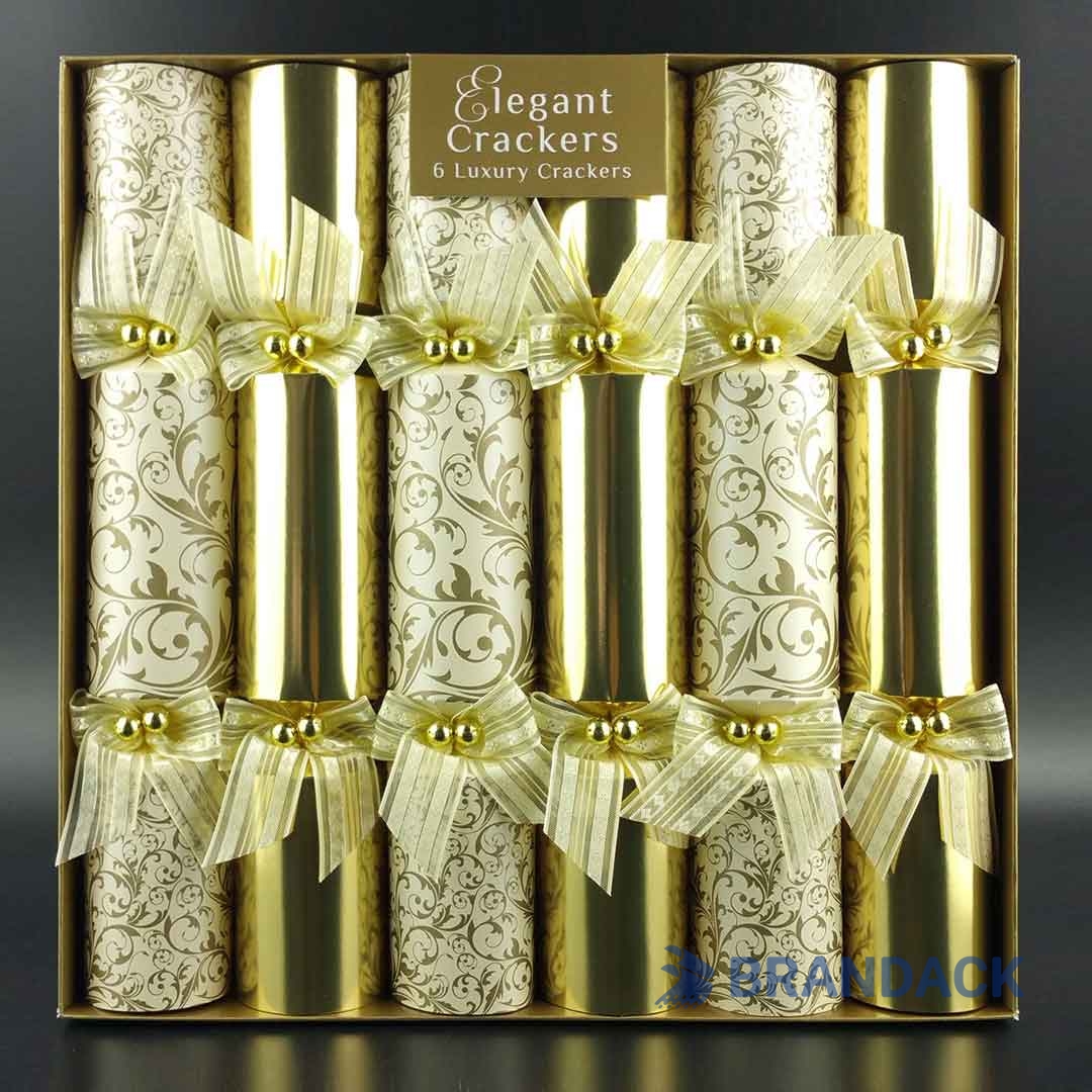 High-end Flat Pack Christmas Crackers in Stock with Designer Service