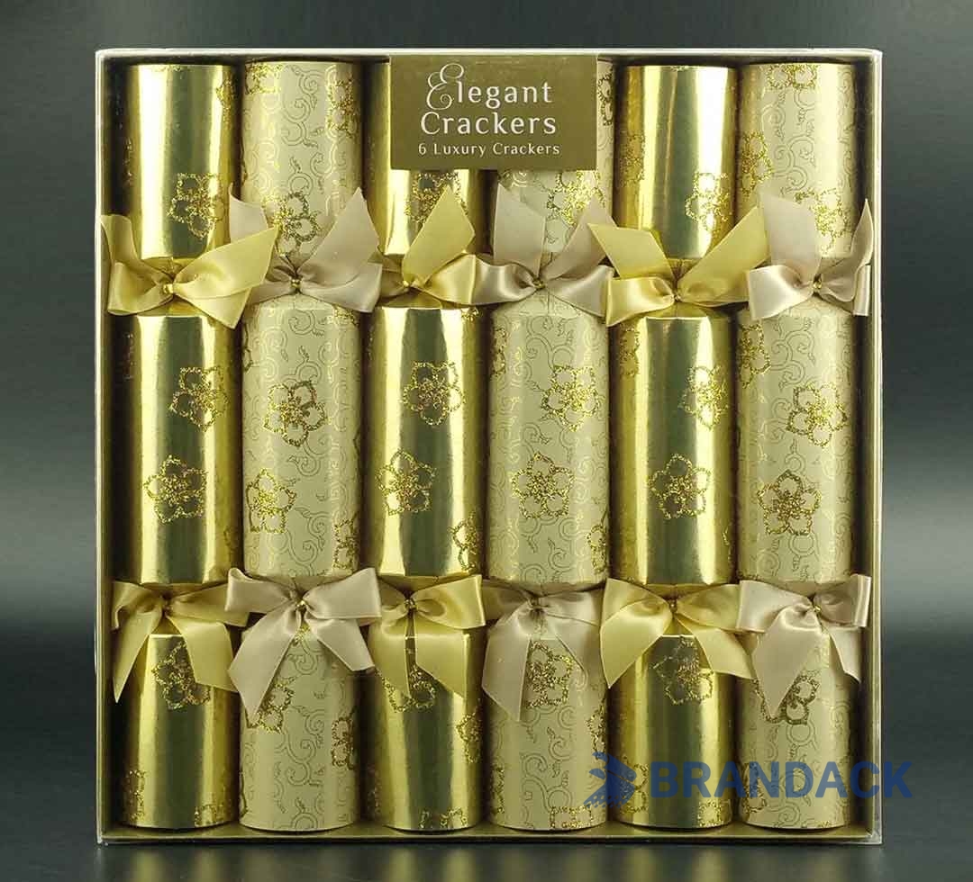 High-end Flat Pack Christmas Crackers in Stock with Designer Service