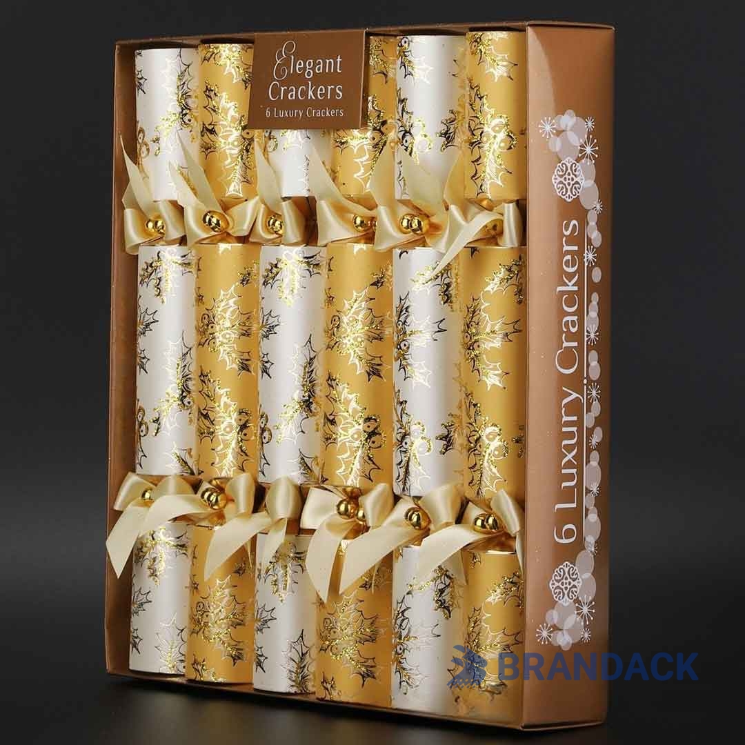 High-end Flat Pack Christmas Crackers in Stock with Designer Service