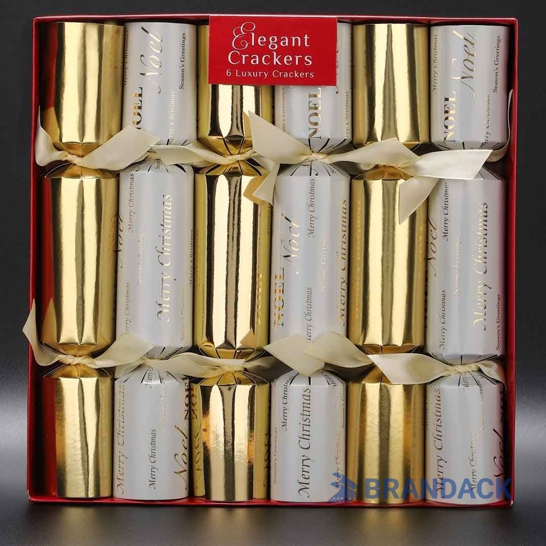 High-end Flat Pack Christmas Crackers in Stock with Designer Service