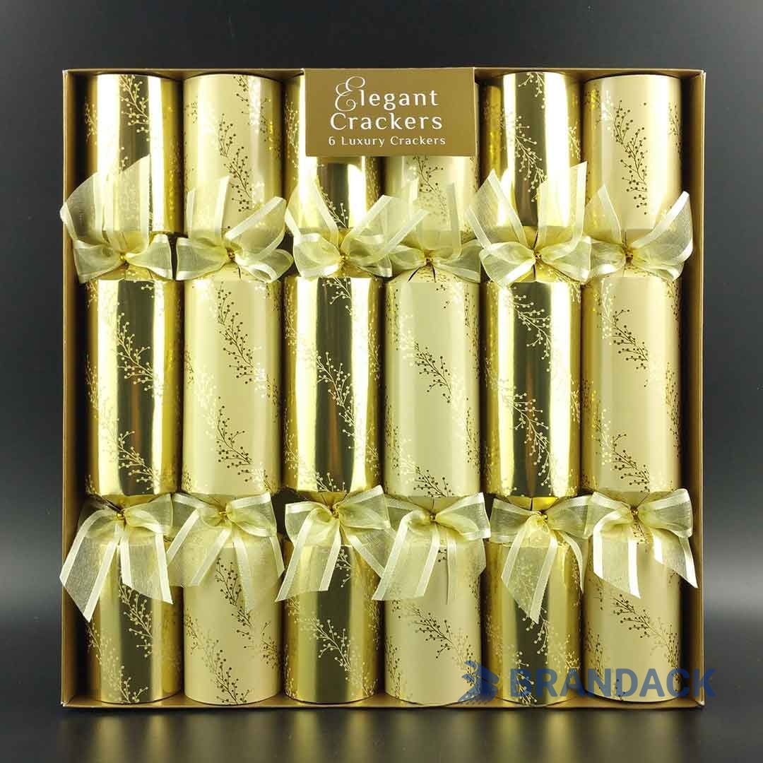 High-end Flat Pack Christmas Crackers in Stock with Designer Service